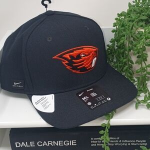 Nike Black Cap with Orange Logo